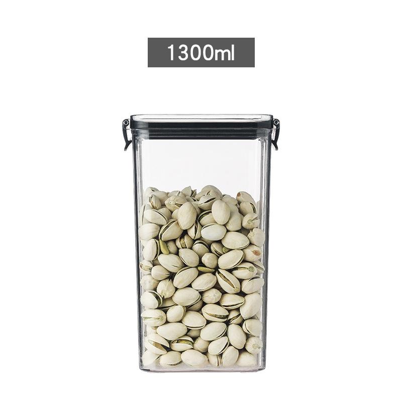 460-1800ml Kitchen Stackable Sealed Jars Kitchen Grain Storage Plastic Multigrain Tank Bottle Dried Fruit Tea Storage Containers