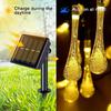 30 Leds Solar IP65 Yard Light Water Drop Lights, String Raindrop LightsSolar Festival Lamp for Birthdays Parties Christmas Decor