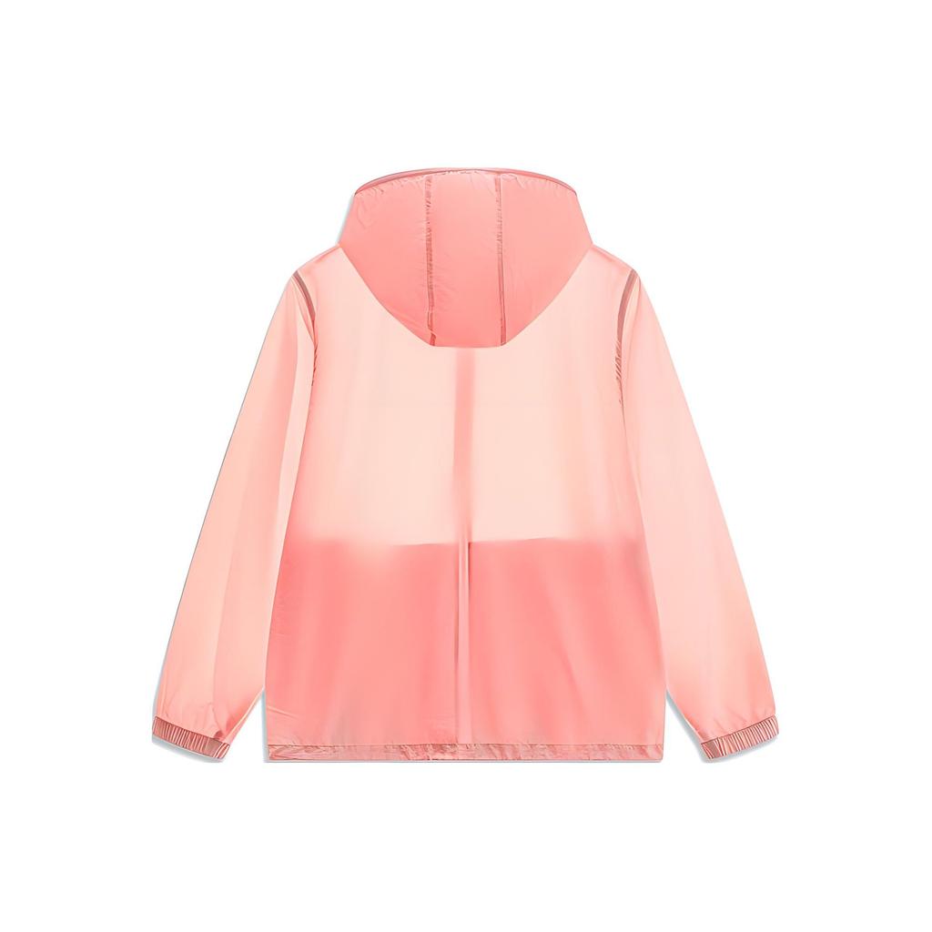 Li Ning China Color Series Ultralight Breathable Cool Technology Zip-Up Hooded UPF50+ Sun Protection Jacket Men Jacket Tea-Flower AFDU361-7