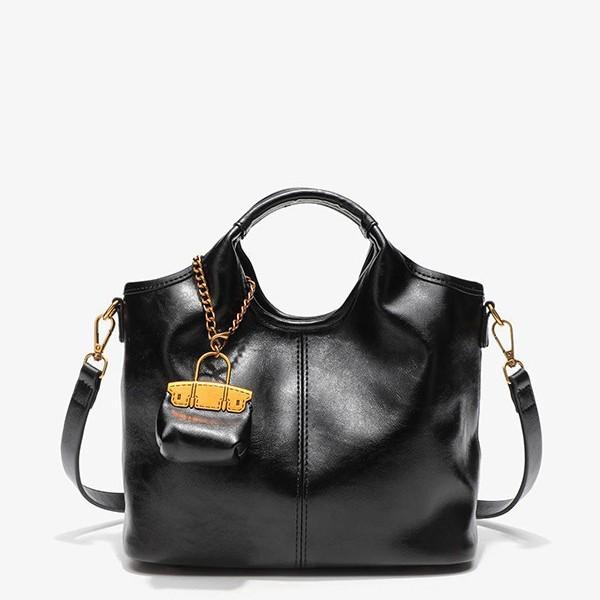 

Женская сумка-ведро, модная универсальная сумка-тоут, простая повседневная сумка через плечо 25cm*12cm*21cm чёрный