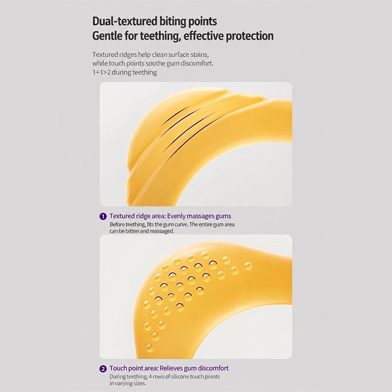 Philips Avent Babyring Silikon-Beißring (Zwei Farben: Bernsteigelb / Hellblau)