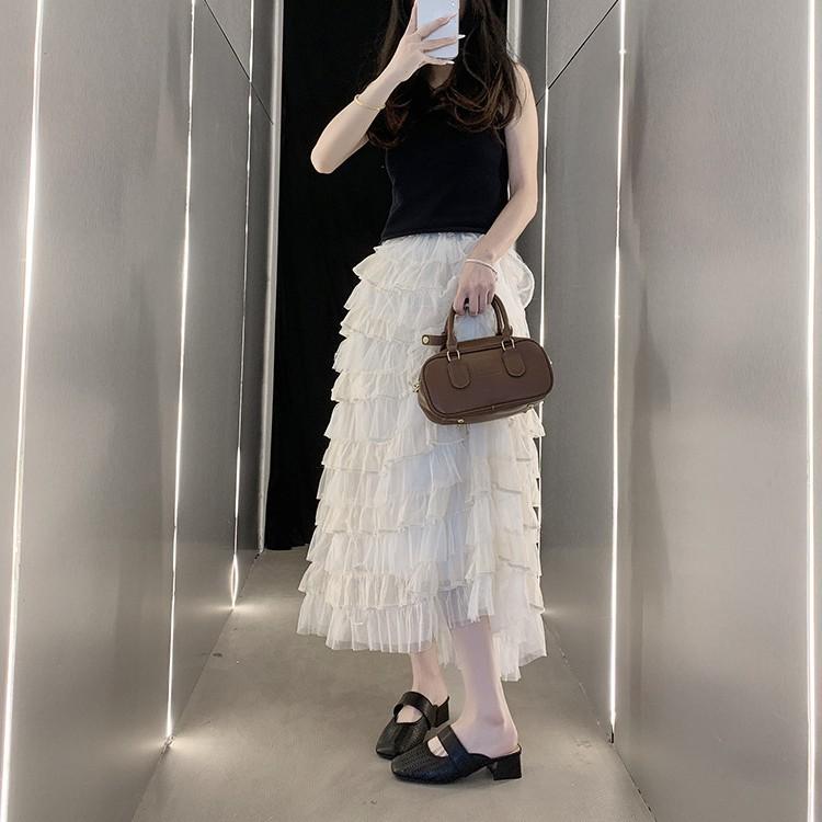 2025 summer French thick heel baotou explosion lazy drag new breathable hollow heel women's shoes