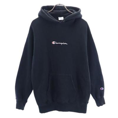 Einfarbig Blaues Replica Reverse Weave Logo Stickerei Langarm Sweatshirts Herren Gebraucht