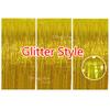 3Pcs Silver Foil Fringe Curtains 10 Colors Metallic Rose Gold Tinsel Streamer Curtains for Birthday Wedding Party Backdrop Decor