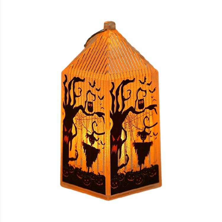 Halloween Lantern Night Light Party Supplies Indoor Outdoor Ornament Photo Props