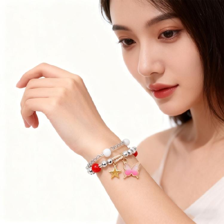 Butterfly Designs Bracelet Adjustable Handchain for Women Girls Stylish Jewelry Accessory for Friend Family