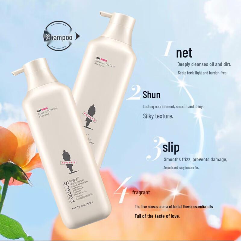 Adolph Anti-Dandruff Shampoo & Botanical Essence Conditioner Set