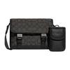 COACH League Coated Canvas With Refined Leather Shoulder Bag, Crossbody Bag Small Men's Black C8113-MI5