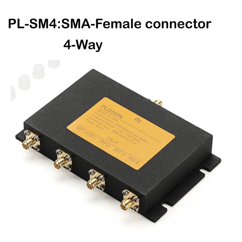 PLOSON GPS/Galieo/Gnss 2-Ways/3-Way/4-Way Antenna Power Splitter 1100-1700MHz GPS Antenna Splitter Divider for Ship Marine