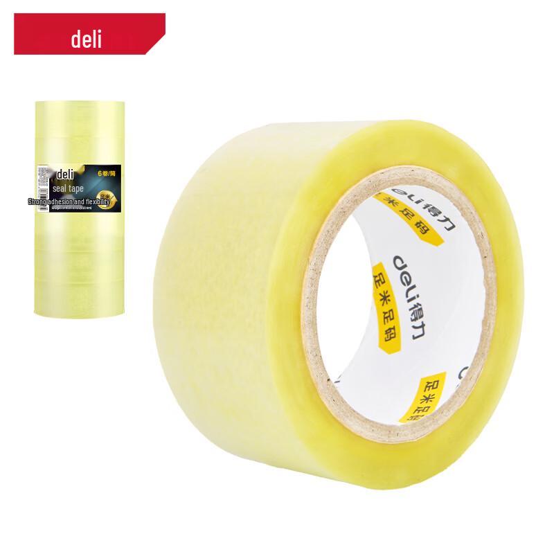 Deli Transparent Yellow Packing Tape