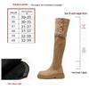 Women's Plus Size Over-the-Knee Slimming Knight Boots - Thick-Soled, Large Calf, Autumn/Winter