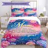 Warmth Love Blanket 3‑Piece Bedding Set,Soft Breathable Duvet Cover with 21 Pillowcases,Multi‑Scene for Bedroom Dorm,Perfect Holiday Birthday Gift for