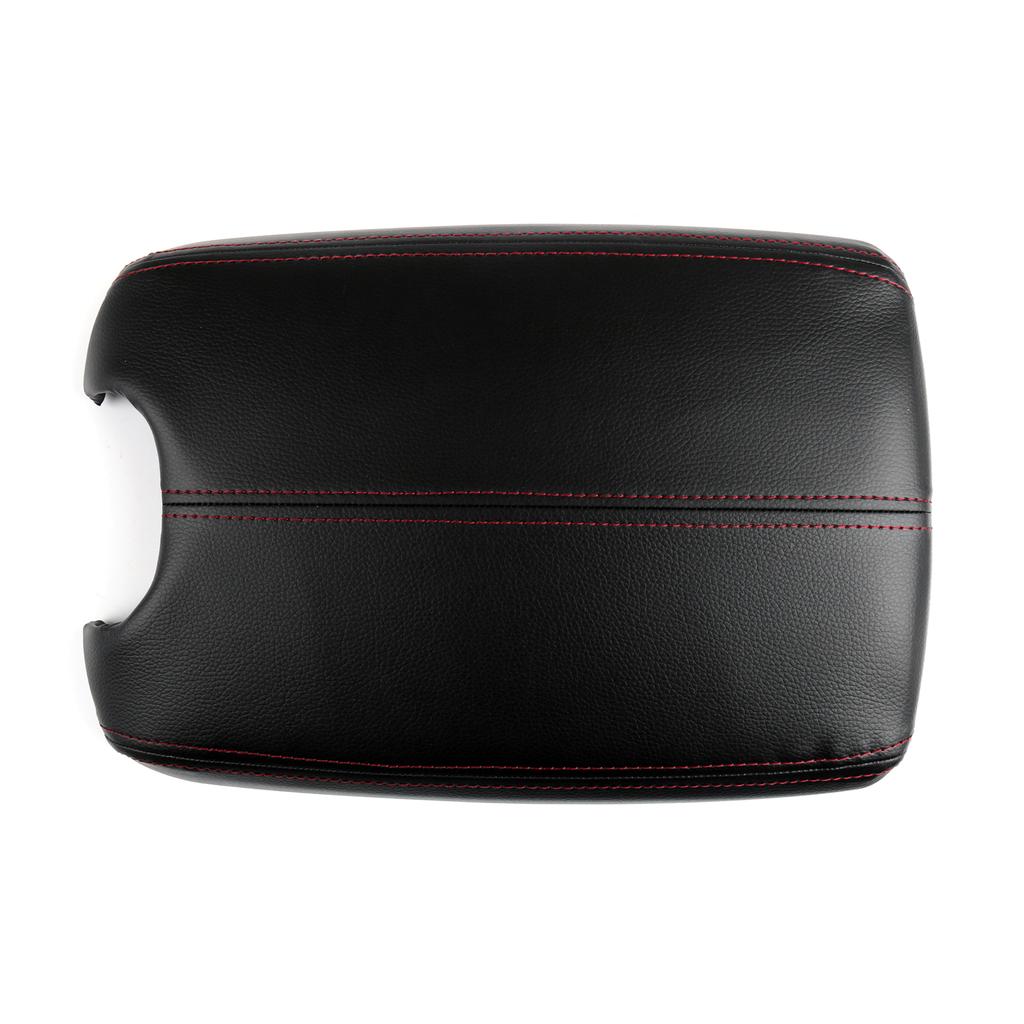 Leather Center Console Armrest Lid Cover Black For Honda Accord 2008-2012