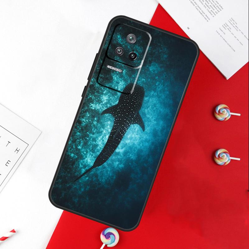 Ocean Whale Shark Animal Cover For Xiaomi 14 Ultra 15 13 11T 12T 13T 14T Pro POCO X7 Pro X3 X5 X6 M6 F5 F6 Pro Case