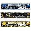 Wide Graduation Banners 200X40Cm With Reinforced Grommets Graduation Backdrop For Easy Hanging At School Event Background