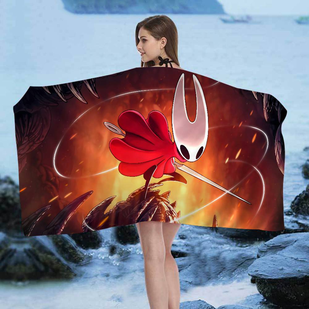 Game Funny H-Hollow Knight S-Silksong Microfiber Beach Towel Absorbent Dry Soft Yoga Swimming Resort Mountain Climbing Towel