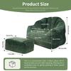 Bear Paw Single Sofa with Ottoman– Elevate Your Relaxation Space
