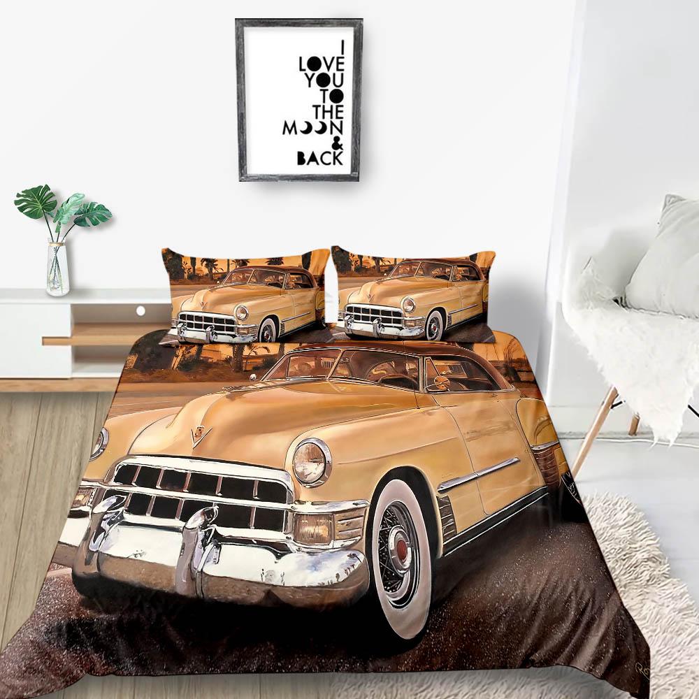Cartoon Quilt Cover 3D Printing Bedding Cover Suit Twin King Size Highend Duvet Cover Set with Pillowcase for Boy Teen