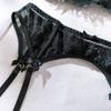 Hot-Selling Mesh Lace Patchwork Lingerie Set: Sexy See-Through Push-Up Four-Piece for Women