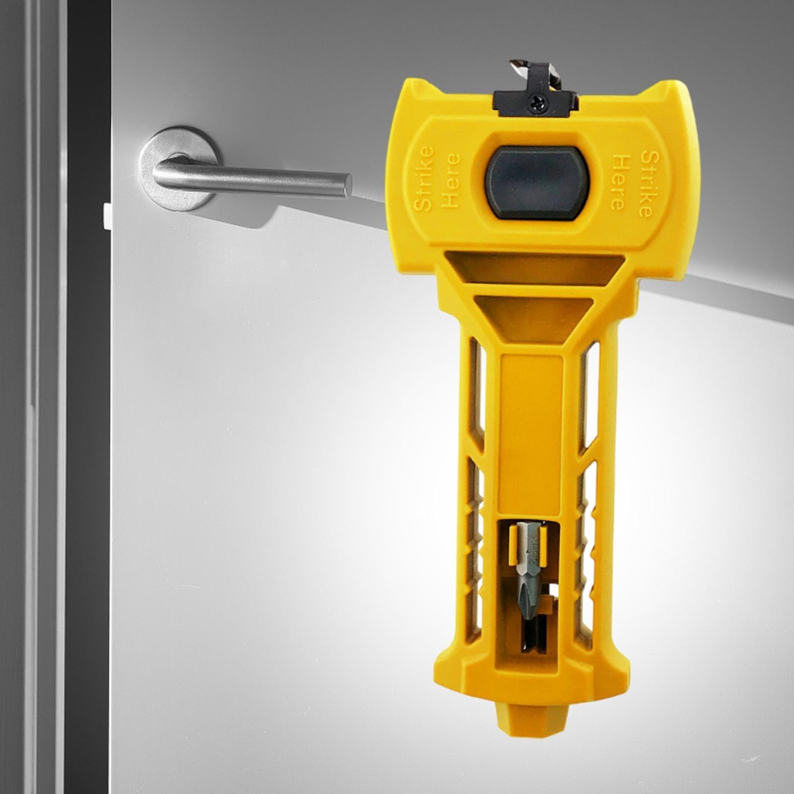 

Door Lock Chisel Adjustable Mortise Set for Door Hardware Fitting and Handle Setup жёлтый