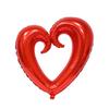 10pcs 36-Inch Giant Heart Foil Balloons with Hook for Wedding Valentine's Day & Birthday Party Decor Helium Ballon