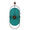 MUYIKA Senator Green Decorative Hand Made Colorful Silent Mechanism 77x29 Cm Wall Clock