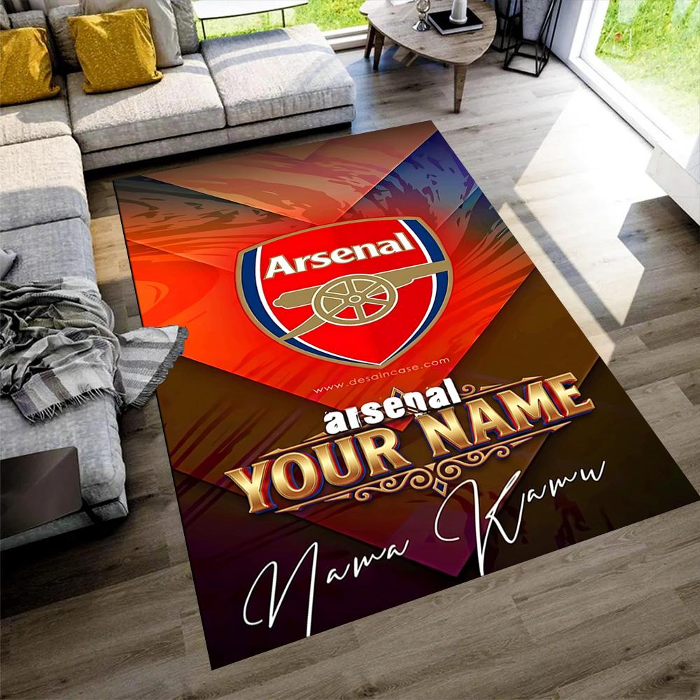 Arsenal F.c. Customize Text Area Rug Suitable for Dormitory Living Rooms Balcony Bedrooms Antislip Carpet Office home decor
