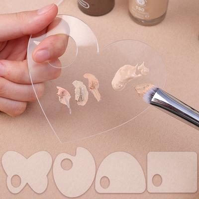 Palette de Maquillage Carrée Ovale Papillon Acrylique Spatule Mélange Crème Pigments Outils de Beauté Cosmétiques