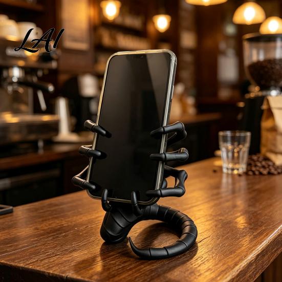 Stable Smartphone Mount Sci-Fi Horror Theme Phone Holder 3D Printed Unique Desk Ornament Hands Free Viewing Stand Creative PLA for Home And