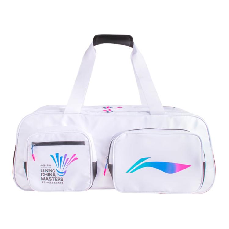 Li Ning Shenzhen Masters Multi-Functional Large Capacity Tote Bag Unisex bags White ABLV033-1 White