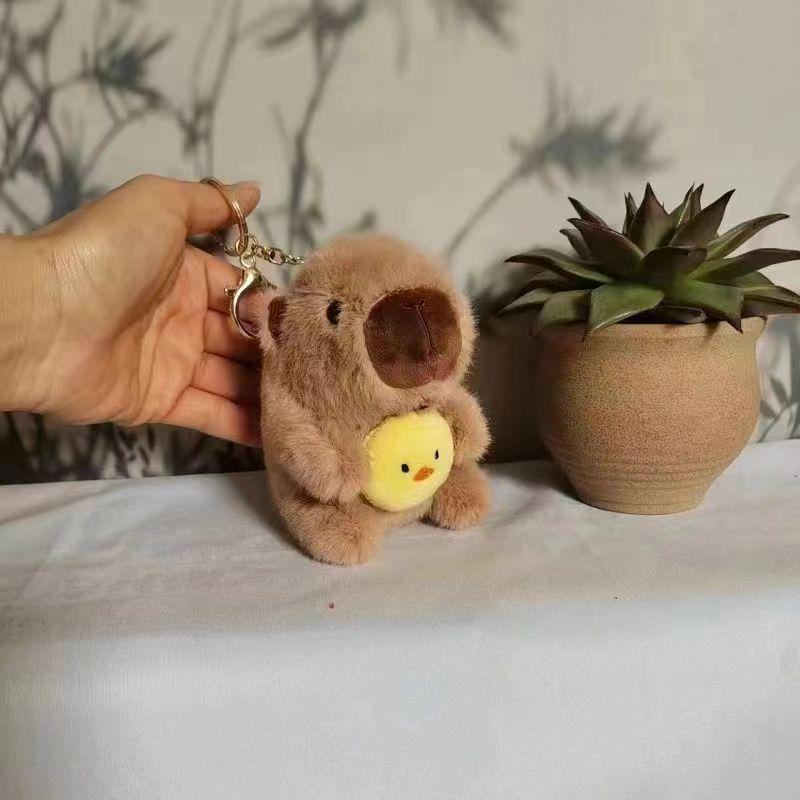 

Креативный плюшевый брелок-капибара: Мультяшная кукла капибара, брелок для сумки, подарок 15 cm