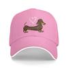 Custom Classic Dachshund Love Baseball Cap WoUnisex Unisex Adjustable Wiener Badger Sausage Dog Dad Hat Sports Snapback Hats