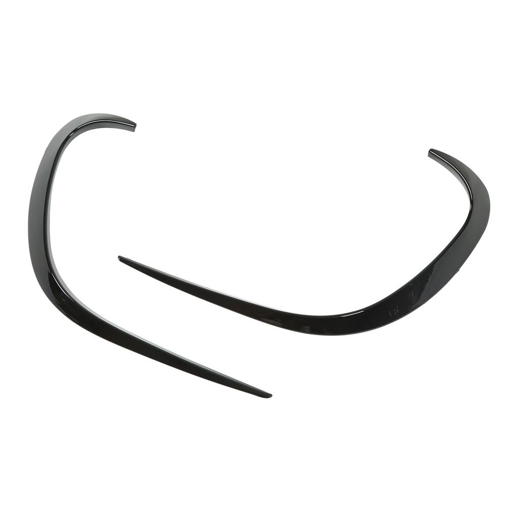 2PCS Front Bumper Air Spoiler Piano Black Smooth Surface Rustproof Replacement For Mercedes‑Benz C‑class W206 2022+