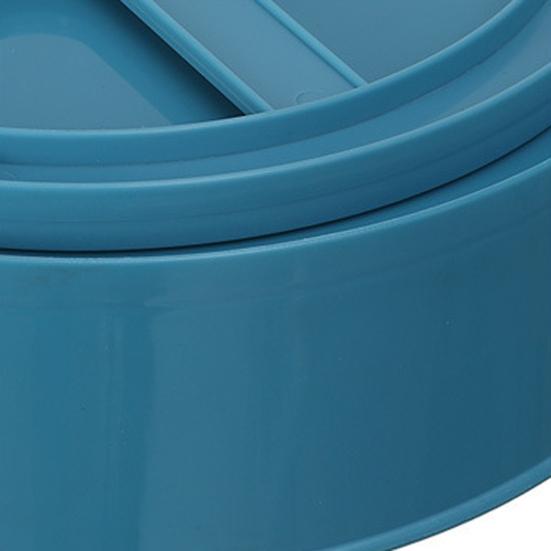 Storage Tray Non-slip 360 Degree Rotating Plastic Multifunctional Cosmetic Snack Fruit Seasoning Box for Kitchen