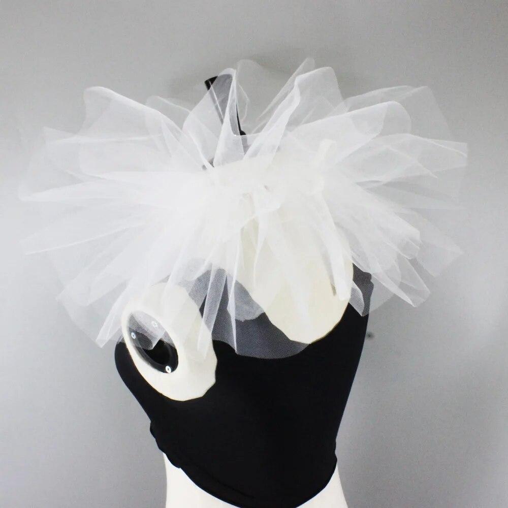 

Винтажный женский сетчатый воротник, эдвардианский ерш, цирковой костюм, реквизит, грустный клоун, воротник, косплей, черный, белый цвет