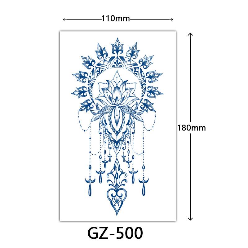 Herbal Tattoo Stickers, Juice Tattoo Stickers, Semi-Permanent Tattoo Stickers Dragon Snake Animal Tattoos