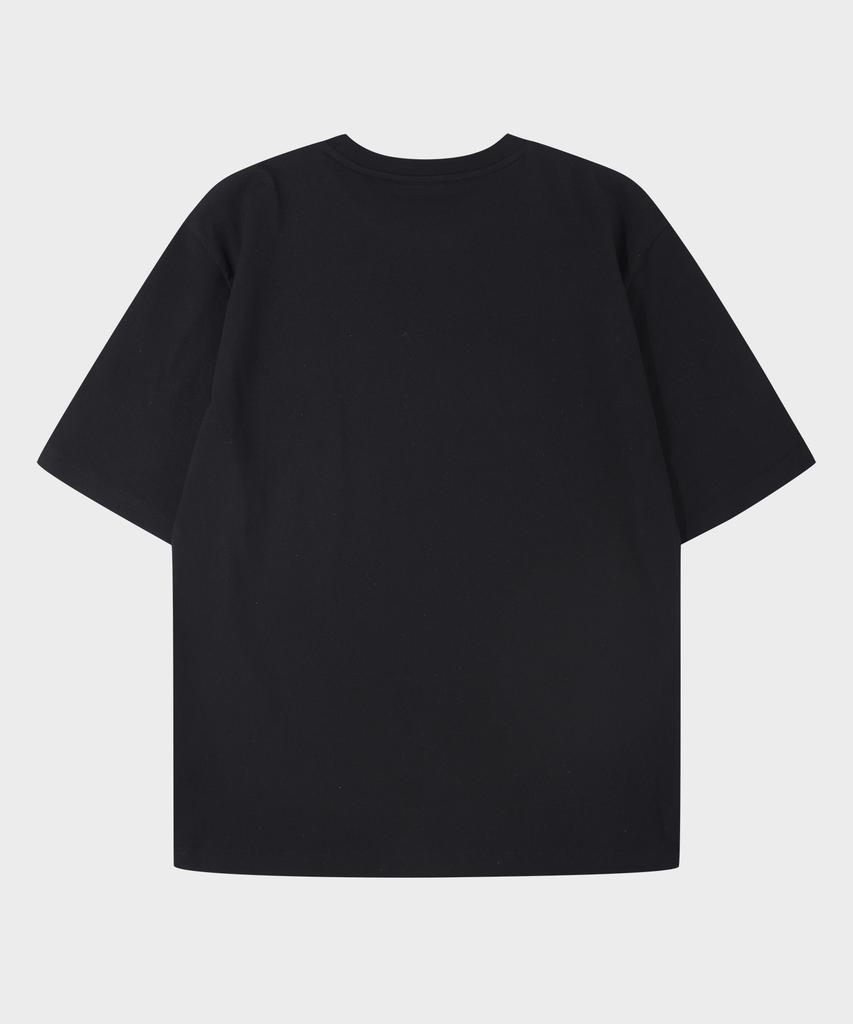 JEEP Heavy Cotton Big Logo Short Sleeve T-Shirt (Jr5Tsu191Bk)