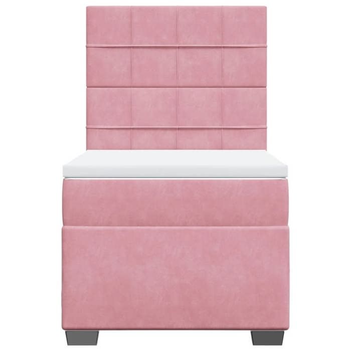 Maison Exclusive - Lattenrost und Matratze Rosa 80x200 cm Samt