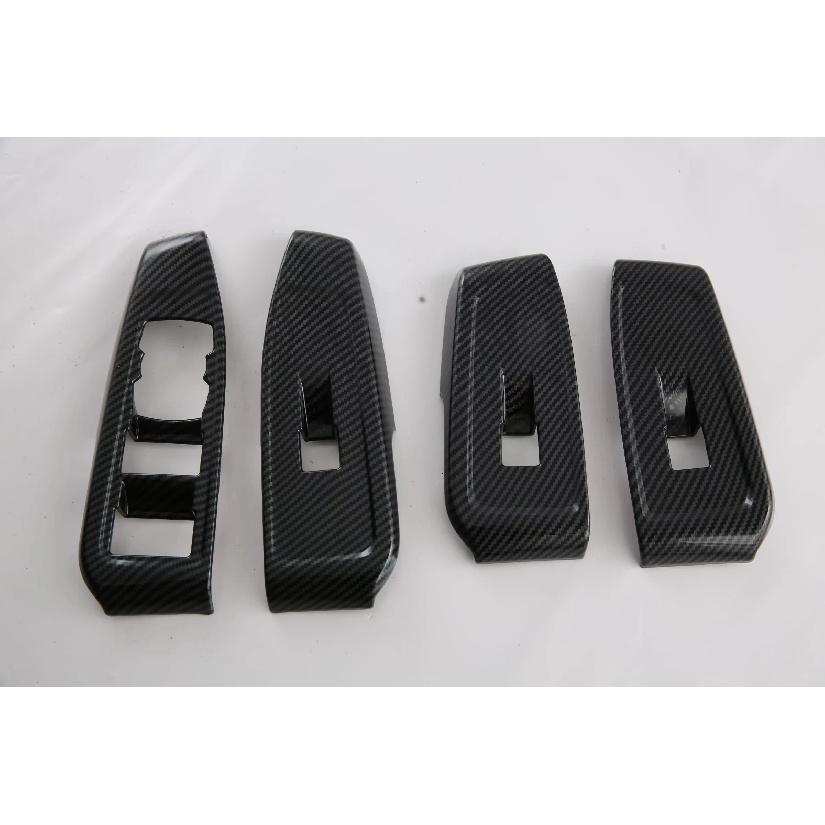 Pentru Ford RANGER T9 2024 Panou Interior ABS Carbon Mânere Uși Butoane Geamuri Decorative Accesorii Stilism Auto