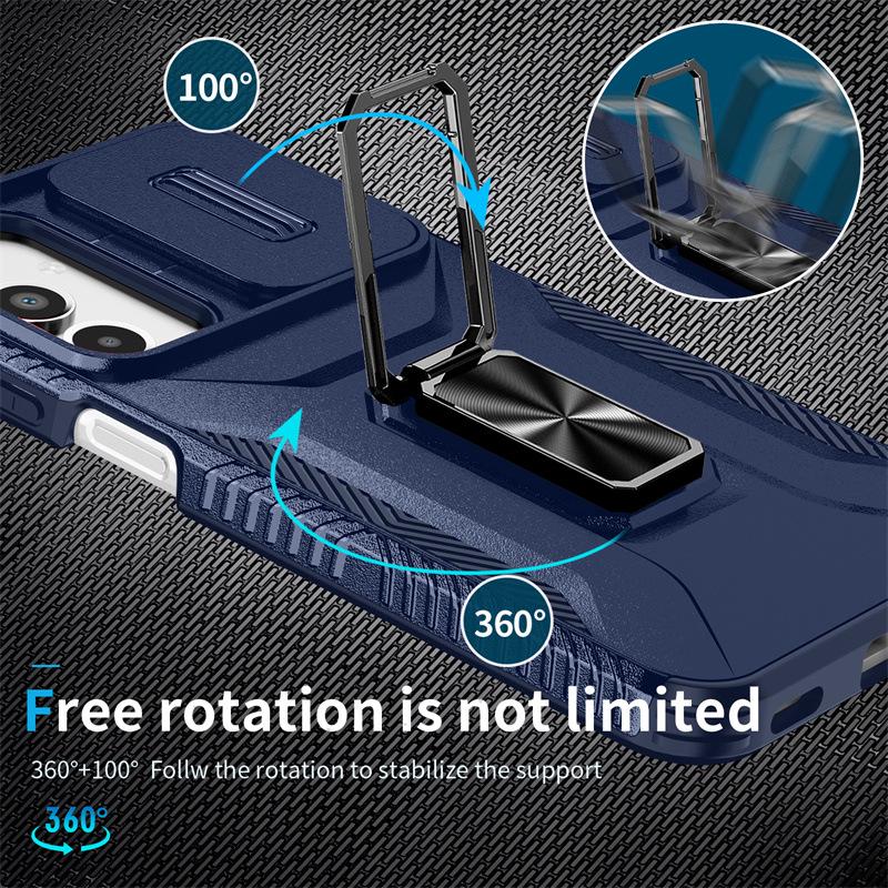 Pull-Push Ring Phone Case for Samsung S26Ultra, S23+, A16, A05S & S25FE