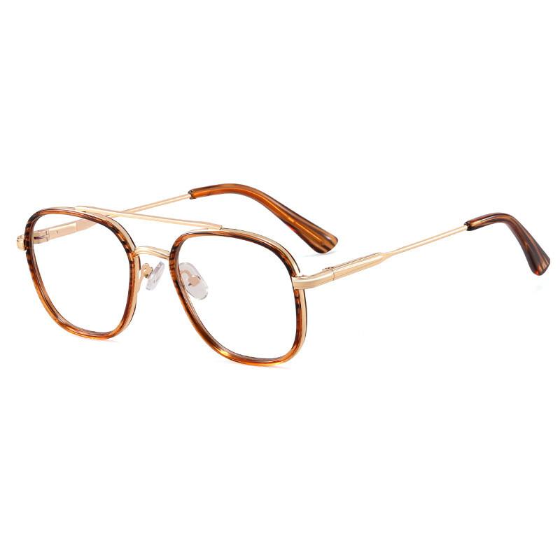 Presbyopic Glasses Man Metal Frame Ultralight Presbyopia Eyeglasses Double Bridges Business Eyewear Diopter 0 To +6.0