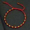 Lucky Red String Bracelet Adjustable Braided Chinese New Year Good Fortune Braslet Minimalist Jewelry Gift For Men Women Joias