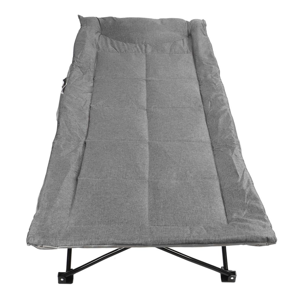 Portable Folding Camping Cot 3D Memory Pillow Folding Bed Outdoor Recliner Beds For Camping