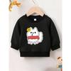European sizes Cute And Fun Print Pattern | Thin And Comfortable Round Neck Hoodie for 0-3 Year Old  Kids , Suitable For Outdoor Wear