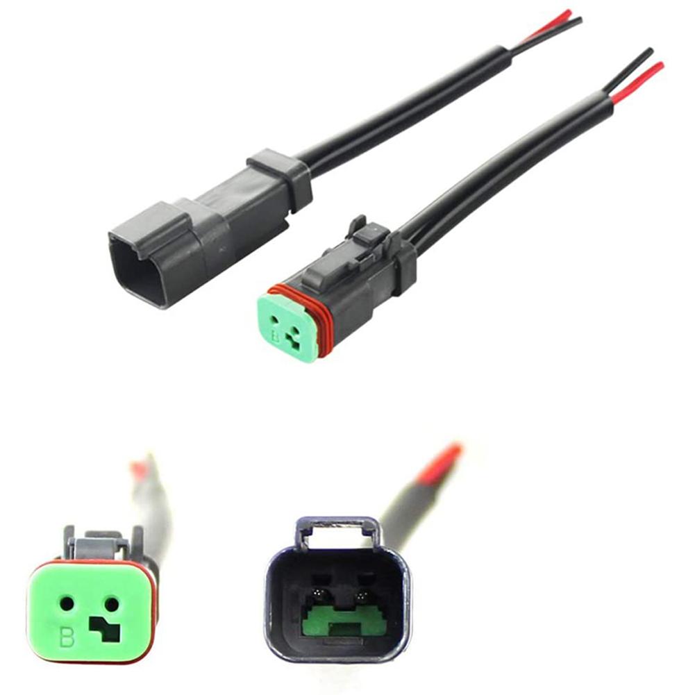 Car Deutsch DT Pigtail Kit Professional Male Female Connector Adapter Wiring Harness for LED Work Light Bar