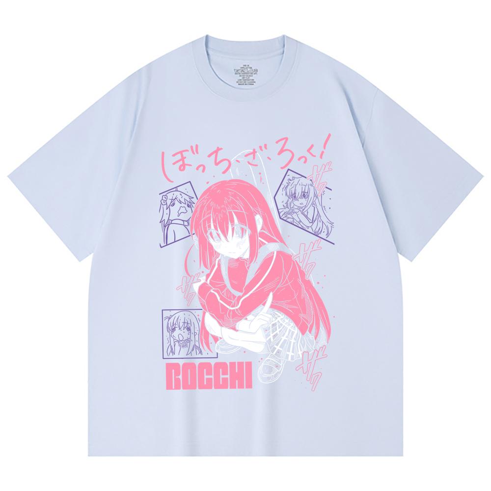 230 Gsm 100% Cotton Bocchi The Rock V5 Print Unisex Heavy Cotton T Shirt