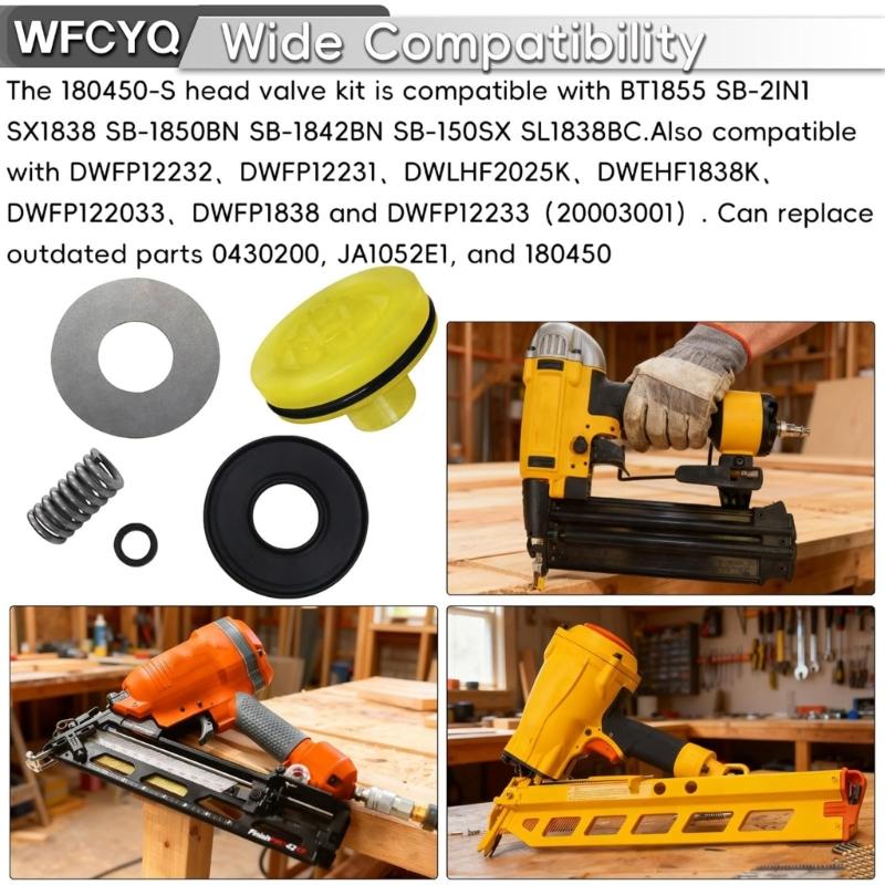 Replacement Valves Nailer Head Valves Body 180450S Component For BT1855 SB2IN1 SX1838 And Other Models