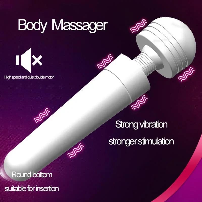 AV Sex Mini Massage Wand Vibrator Rechargeable Wireless Vibrating Egg Adult Sex Toy Lipstick Vibrator Electric Sex Toy For Women