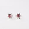 Natural Black Rhodonite Gemstone 925 Sterling Silver Jewelry Stud Earrings 0.44" EE-175-28