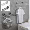 Household Folding Storage Travel Drying Rod Balcony No Punch Invisible Foldable Travel Cool Clothes Rack Suction Cup Drying Rack